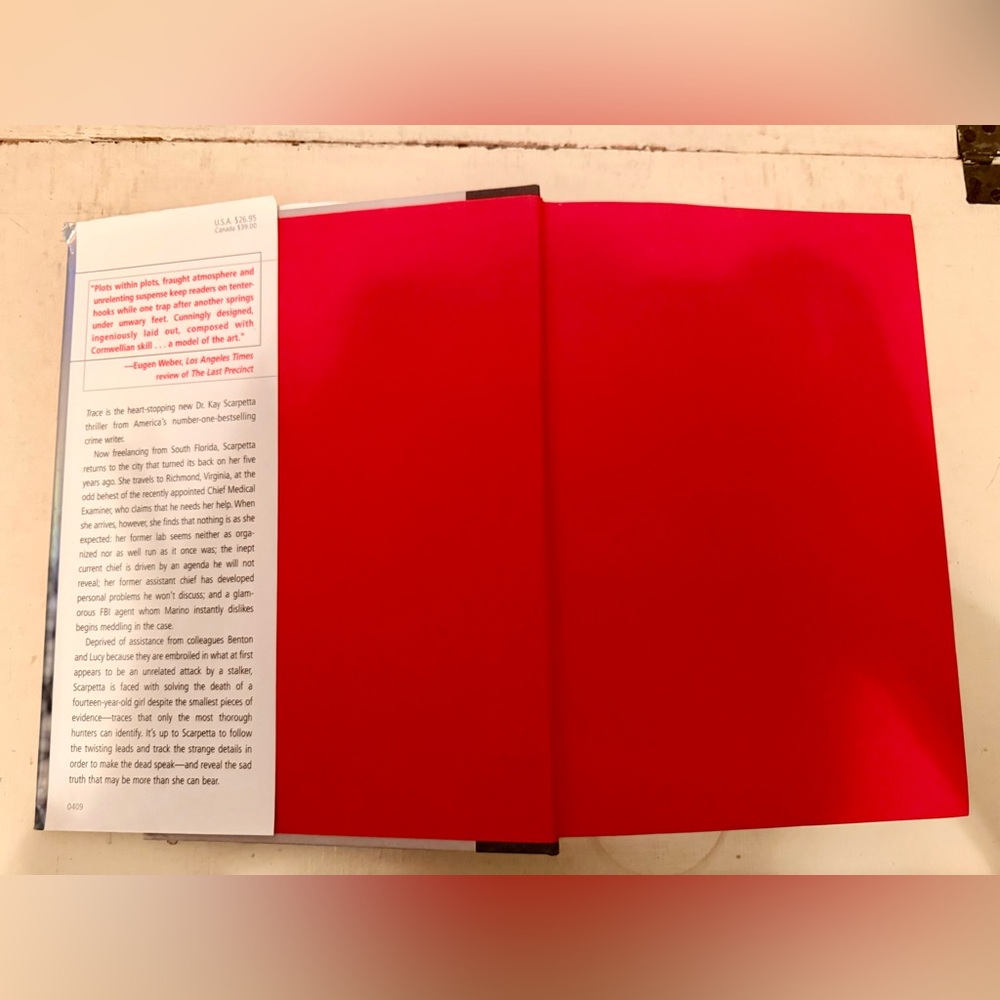 TRACE BY PATRICIA CORNWELL- HARDBACK BOOK - Picture 7 of 12